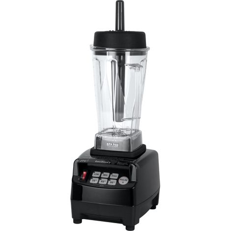 SARO TM-800 - Frullatore ad alte prestazioni per gastronomia, da 950 W, con contenitore in Tritan da 2 l, 3 velocità e programmi, modalità a impulsi, per tritare ghiaccio e preparare salse, nero