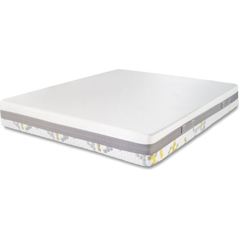Materasso matrimoniale in memory foam Wonder 6 Strati Celliant® e Cooler   Dispositivo Medico Detraibile 19% - Misura: 160x190 Matrimoniale standard