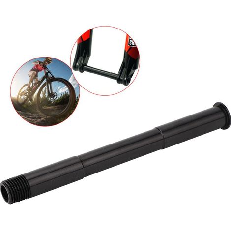 Axe traversant rapide en alliage d'aluminium pour fourche avant de vélo 110x15mm, compatible Rockshox