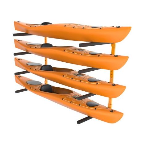 Support Mural pour 4 Kayaks - Porte-Kayak - Canoë - Paddle SUP (1/5)