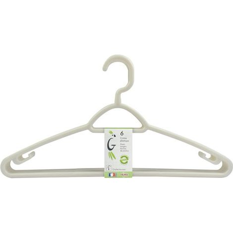 LAGUELLE - Cintre plastique avec crochet tournant x6