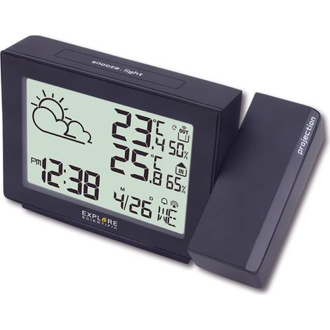Explore Scientific RPW3005 Reloj despertador digital Negro