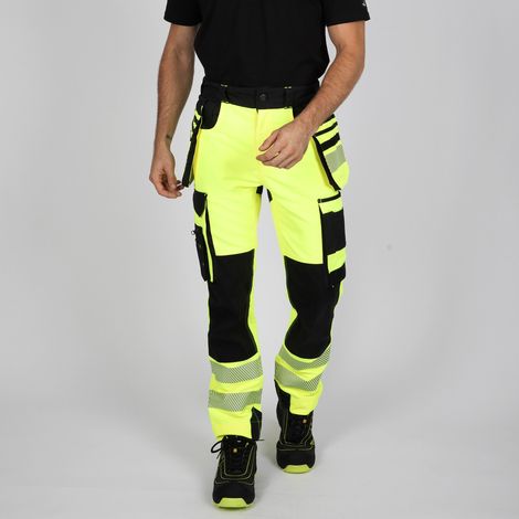 ROCKET PANTALON TRAVAIL HAUTE VISIBILITÉ 1080 Jaune fluo 48 (1/5)