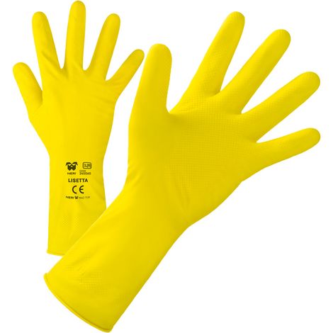 Neri Lisetta Latex-Schutzhandschuhe - S - Gelb
