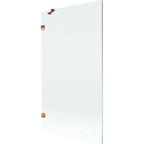 Mexen Lunar mampara de baño de 1 hoja 100 x 150 cm, transparente, oro rosa - 897-100-000-60-00 (1/5)