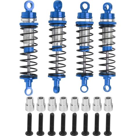 Amortisseurs Avant Arrière Alliage d'Aluminium pour Voiture RC Traxxas Latrax Teton 1/18 Bleu (1/5)