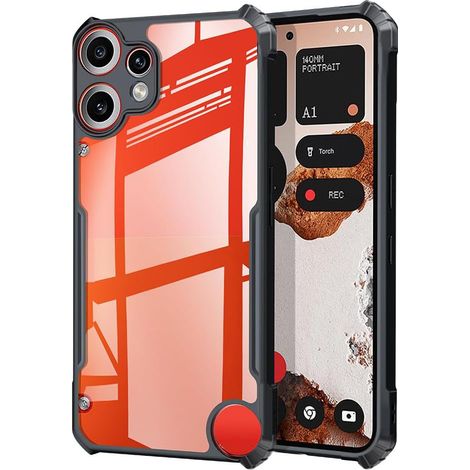 Funda para CMF Nothing Phone 2 Pro, híbrida anticaída, negra (1/5)