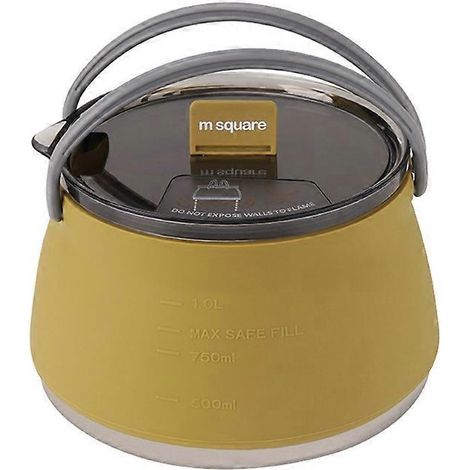 Bouilloire pliable portable en silicone, réchaud à eau pliable pour camping et randonnée, cafetière/théière (1/5)