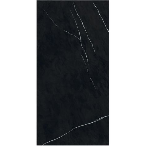 Carrelage effet Marbre Noir Impérial 240x120x0,9 cm Brillant Orsiano - Mur intérieur (vendu par carton de 2,88 m²) - RO'MA CARRELAGE