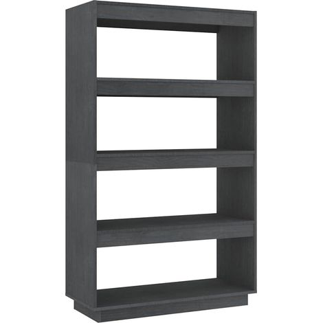 Maison Exclusive - Bücherregal/Raumteiler Grau 80x35x135 cm Massi (1/5)