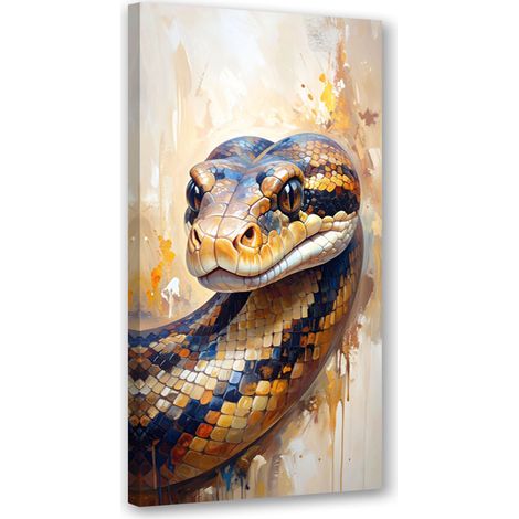 Tableau déco Tête de serpent Animaux Nature 50x100 (1/4)