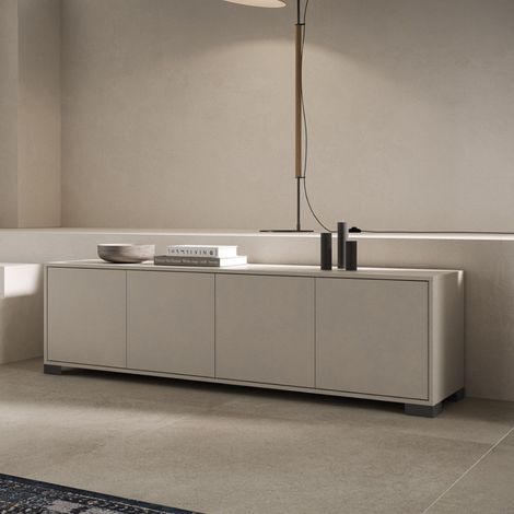 Porta TV in legno con 4 ante 172x40 cm KYLA Grigio (1/4)
