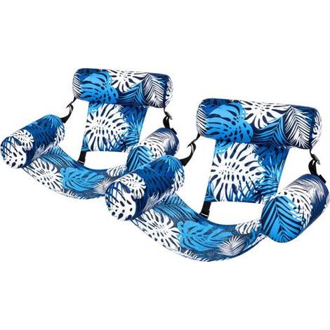 Matelas gonflable pour piscine - Hamac aquatique - Jeux d'eau - Hamac flottant - Avec pompe à air - Fauteuil flottant robuste pour adultes - Idéal pour les fêtes. l'été. la plage et plus de plaisir -