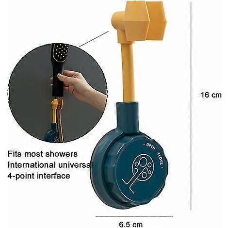 Support de pommeau de douche à ventouse pour salle de bain, adapté à une fixation murale amovible pour douche (blanc)