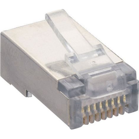 Lumberg P 129 S Modularstecker P 129 S Stecker, gerade Polzahl 8P8C Transparent 1 St.
