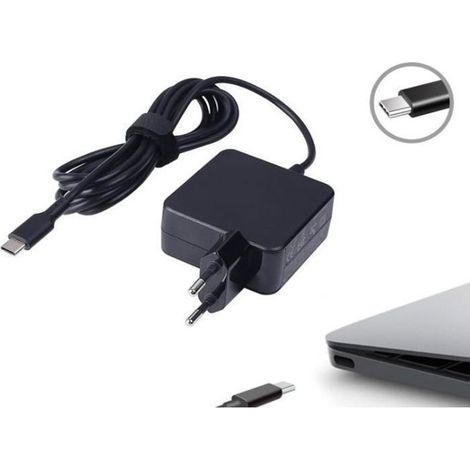 Chargeur 45w Alimentation Type C pour HP Pavilion x2 12-b100nf 12-b002nf 12-b006nf (1/2)