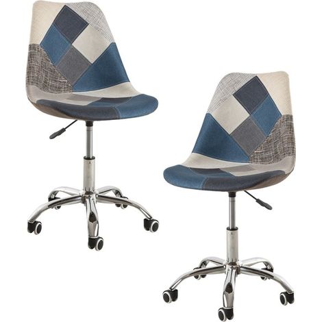 Packs Sillas - Pack 2 Sillas Neo Patchwork - Patchwork Blue (1/5)