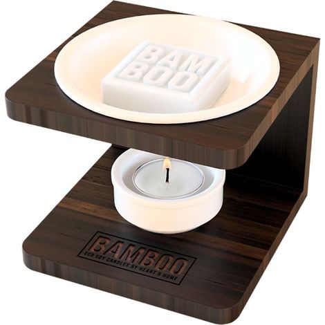 Diffuseur de cire en bambou Heart and Home (1/3)