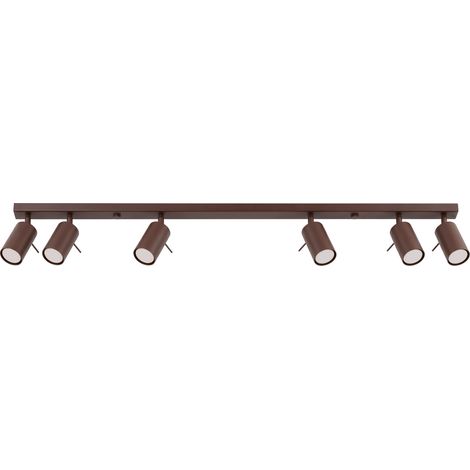 Deckenleuchten RING braun 6xGU10 118cm Stahl Sollux (1/5)