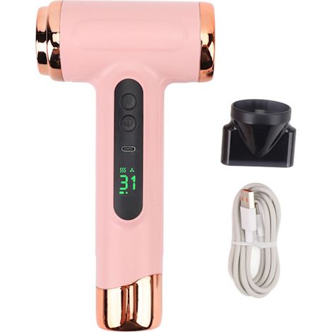 Tragbarer, kabelloser USB-Haartrockner, 15.000 mAh, 200 W (1/5)