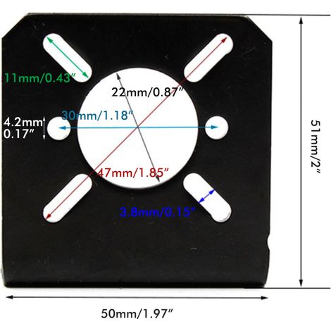 Support moteur en acier 4 pièces, adaptable moteurs 775 795 750 755 895 et moteurs pas à pas 25/38/42, support polyvalent robuste (1/2)