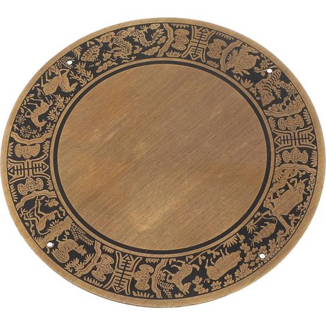 Plaque décorative antique en laiton Homoyoyo, motif zodiaque (1/5)