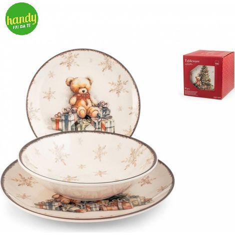 Servizio Tavola Natalizio H&H Majestic 18 pezzi (1/3)