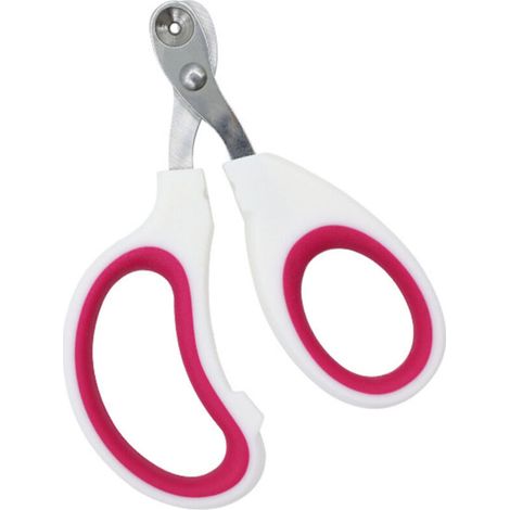 Lot de 2 coupe-griffes sécurisés pour chats et petits chiens, idéaux pour les débutants, couleurs blanc et rouge, emballage carte