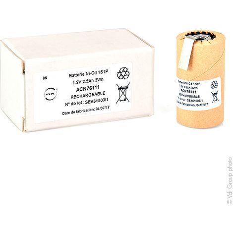 Panasonic - Accus NiCd ls NC-2500SCR 1.2V 2400mAh HBL