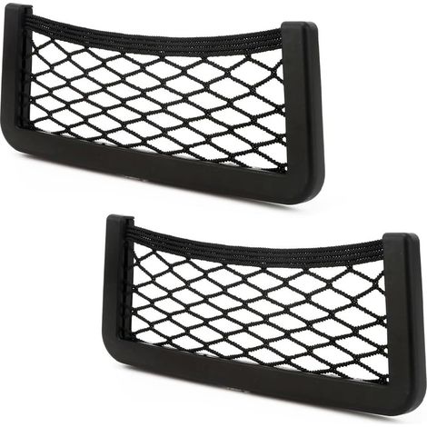 2 Pièces Filet Rangement Voiture,Accessoires Auto-adhésif ABS,Sac Stockage Universel,Camping-car Bateau Maison