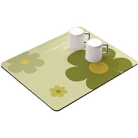 Tapis égouttoir de cuisine 30 x 40 cm, super absorbant, pour la vaisselle. (1/2)