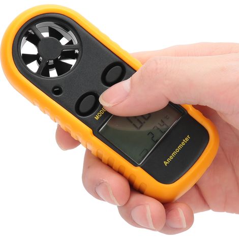 Anémomètre Portable Digital Mesure Vitesse Vent et Température (1/5)
