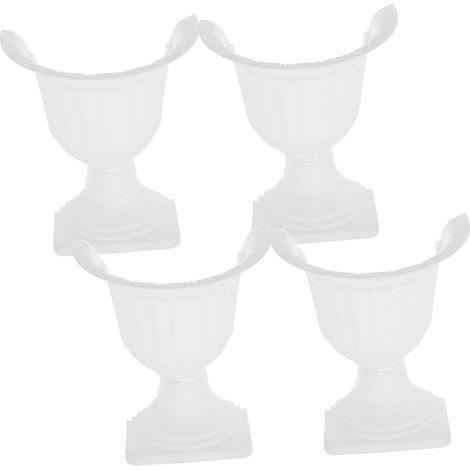 Jardinières murales en plastique SEWACC, lot de 4, motif colonnes romaines (1/5)