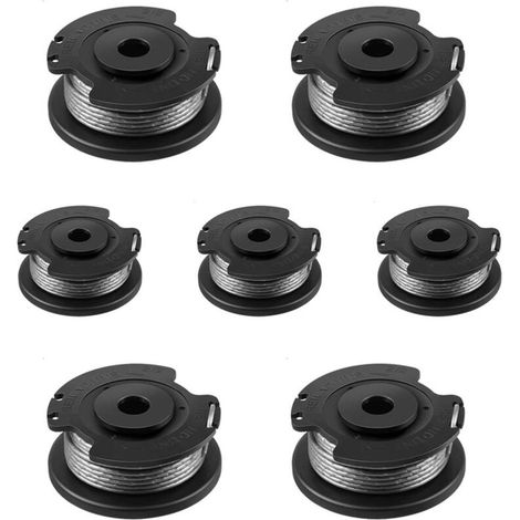 Ersatzspule für Bosch ART 23 SL/ART 26 SL/ART 2300/ART 23-28/ART EASY (F016800569/F016800385) für Bosch Rasenmäher mit 1 Kappe (F016F04557), 7 Stück (1/4)