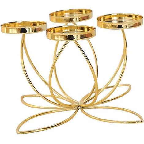 Porte-bougies décoratif, candélabres, support à bougies, ornement pour table de mariage ou de réception-4 Headed