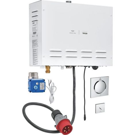 Grohe F-digital Deluxe Générateur de vapeur 9.9 kW avec une sortie vapeur et capteur de température Sans couleur, 26828000 (1/5)