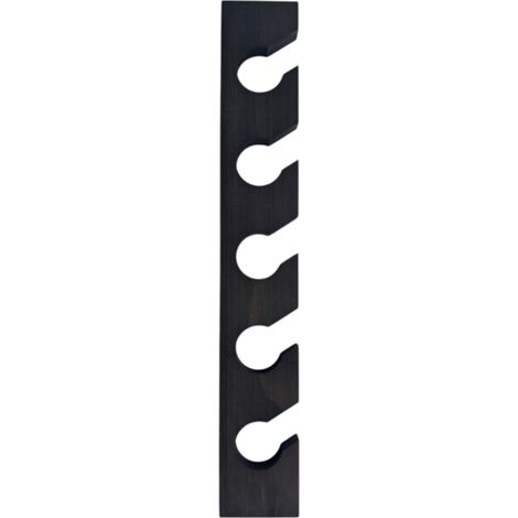 Porte-chapeaux vertical en bois,présentoir mural vertical pour casquettes, idéal pour la porte d'un placard ou d'une chambre.Noir (1/5)