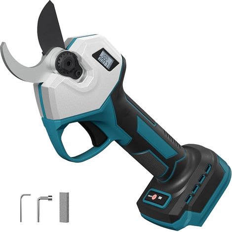 Potatore Elettrico per Batteria 18V, 32 mm Senza Filo Senza Spazzole con Display LCD e Lama SK5, Tagliarami per Alberi e Giardino (Senza Batteria) (1/3)