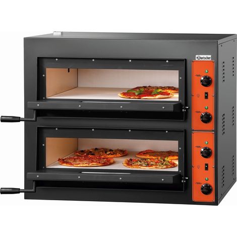 Four à pizza double électrique - 4 + 4  pizzas pro - 8,4 kW - Bartscher
