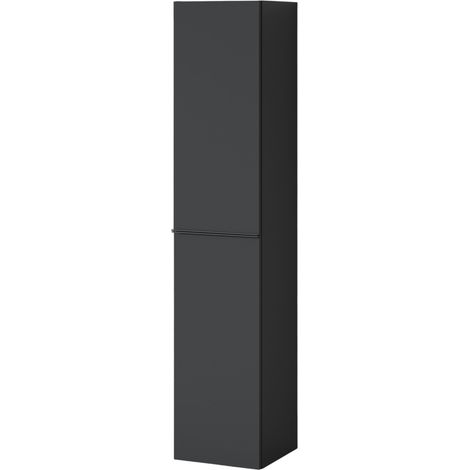 BERNSTEIN - Mobiletto pensile Colonna portaoggetti 35x170x35cm (LxAxP) Antracite opaco + Maniglia in metallo Antracite opaco - LAVOA	Antracite opaco, Antracite opaco
