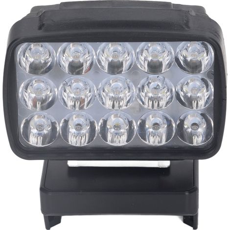 LED-Arbeitsleuchte mit 15 LEDs, 6500 K, 15–21 V, Lithium-Ionen-Akku, 8 W, für Werkstätten, Scheunen, Autos usw. (1/5)