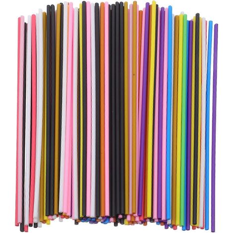 300 recharges de filament PCL pour stylo 3D - Couleurs assorties, filament basse température pour imprimante, idéal pour les loisirs créatifs et accessoires d'imprimante 3D PCL. (1/4)