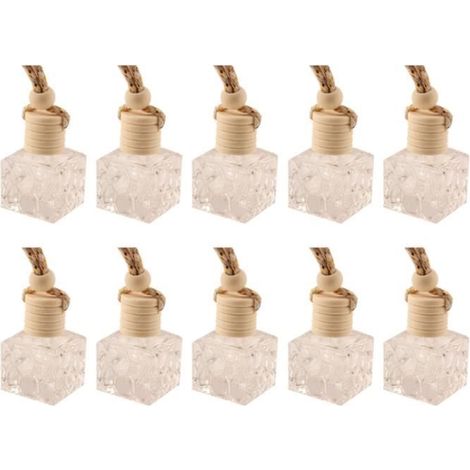 Flacon d\'Huile Essentielle en Verre Vide - LX - Lot de 10 - Décoratif pour Voiture Voyage (1/4)