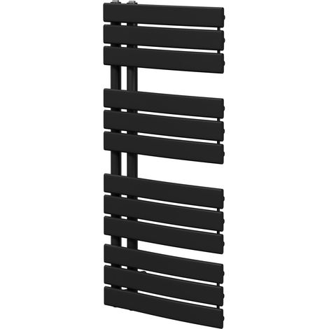 Colore Balboa Matt Black 1080mm x 550mm Heated Towel Rail (1/5)