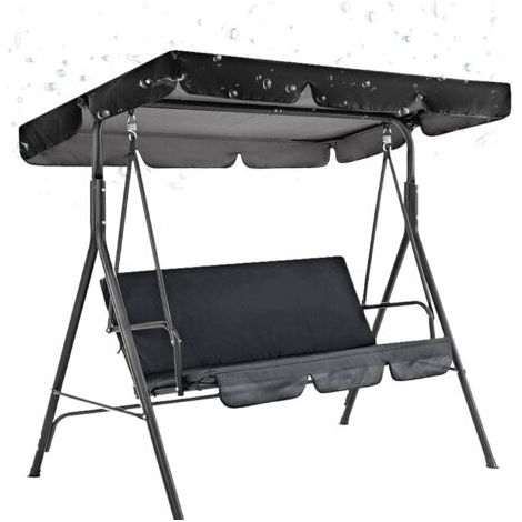 Housse de Siège de Jardin et Toit de Rechange pour Balançoire de Jardin 3 Places, Housse de Chaise de Jardin Couvre-siège Swing (1/5)