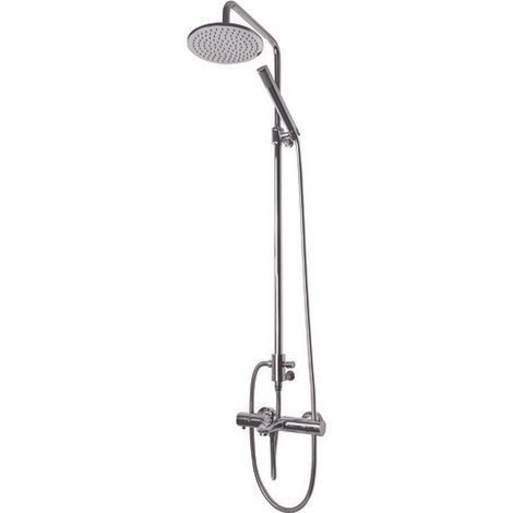 Colonne de bain-douche thermostatique télescopique Ori'O pomme de tête Ø200 mm