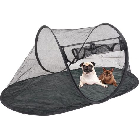 Jeffergarden Tente de clture pour animaux de compagnie Portable respirante pliable à l'extérieur de la tente de clture de chat pour les voyages en plein air (1/4)