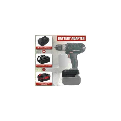 Bardusch-MT20PAR Adaptateur de batterie pour Makita vers outil électrique Parkside Convertisseur de batterie pour Makita 18 V BL1860 BL1850 Li-Ion Convertisseur vers outil électrique Parkside 20 V XTe