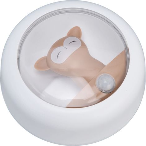 Veilleuse à détecteur de mouvement, rechargeable par USB, avec un adorable singe, lampe à induction intelligente pour chambre et armoire (1/5)