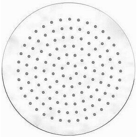 Trade Shop - Soffione Doccia Rotondo 25cm Ugelli Fori Bagno Miscelatore Cromato Attacco 69120 - (1/2)